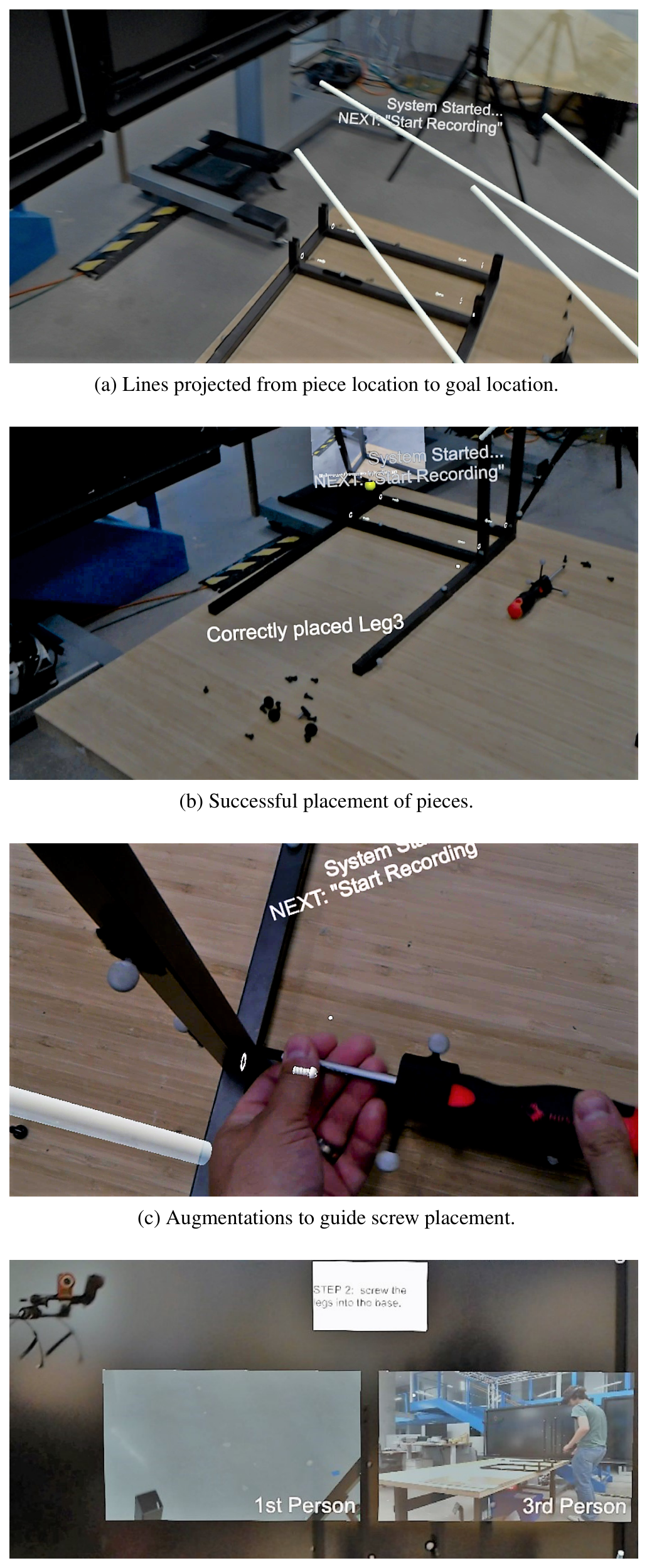 Figure 10: Example playback of a generated tutorial.
