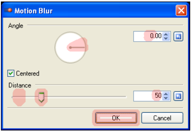 Figure 9. Tooltip for a dialog marker. A red phosphor effect is used to highlight which of the values within the dialog box have been changed.