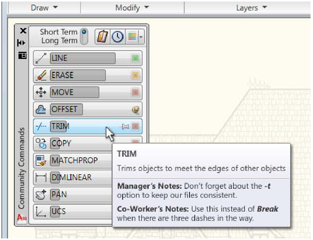 Figure 14. CommunityCommands UI.
