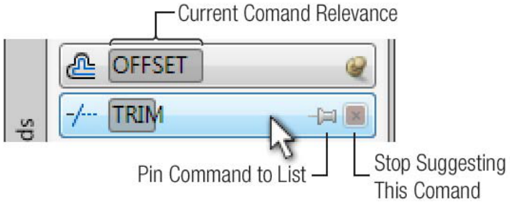 Figure 16. Individual suggestion UI elements.