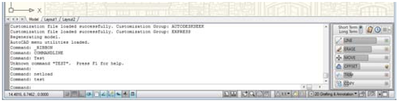 Figure 17. CommunityCommands UI docked in the un-used space beside the command line interface.