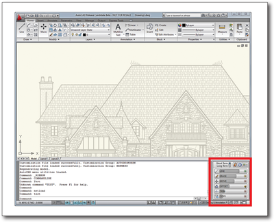 Figure 11. Recommender Plug-In Palette Is Opened in AutoCAD.
