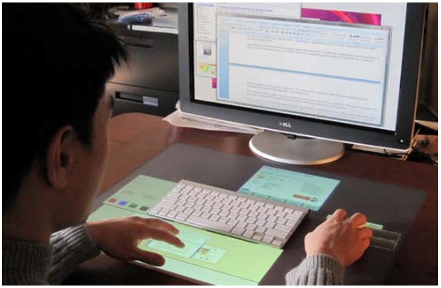 Figure 1. Working on the Magic Desk.