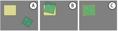 Figure 5. Docking Task. The small white circles in pictures show finger positions.