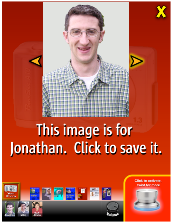 Figure 11. Using the application.