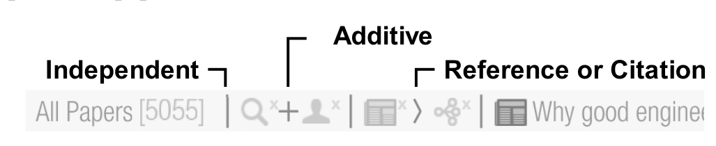 Fig. 7. History token separators.
