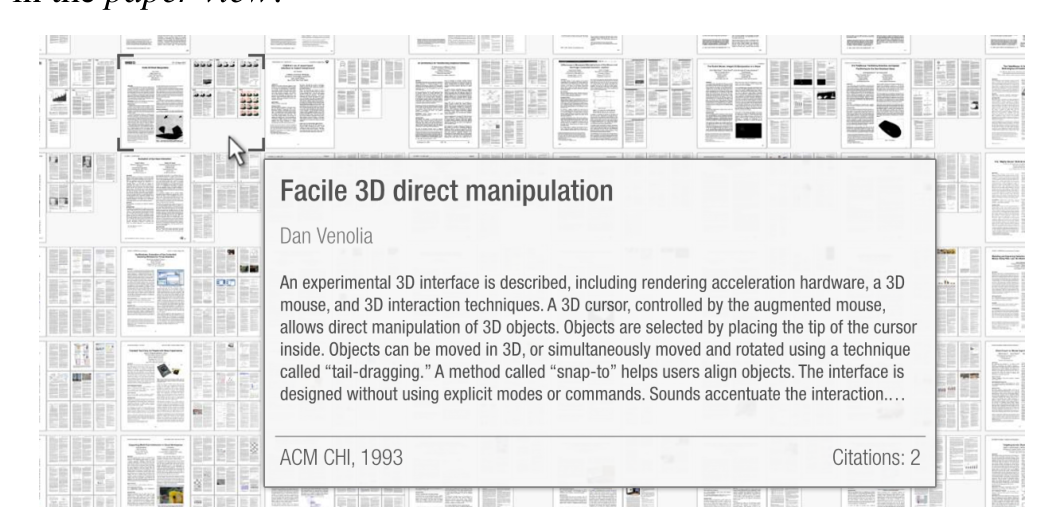 Fig. 9. Example of a paper tooltip.