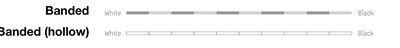 Figure 23. Two variations of a “banded” slider.