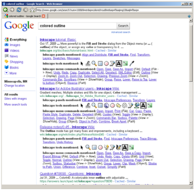 Figure 3: Search result presentation
