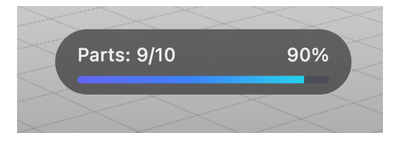 Figure 9: Example of a part usage indicator in the interface (here shown as 9 parts used out of a maximum 10). Exceed- ing the maximum limit can cause a transformer to produce inconsistent tokens due to context constraints.