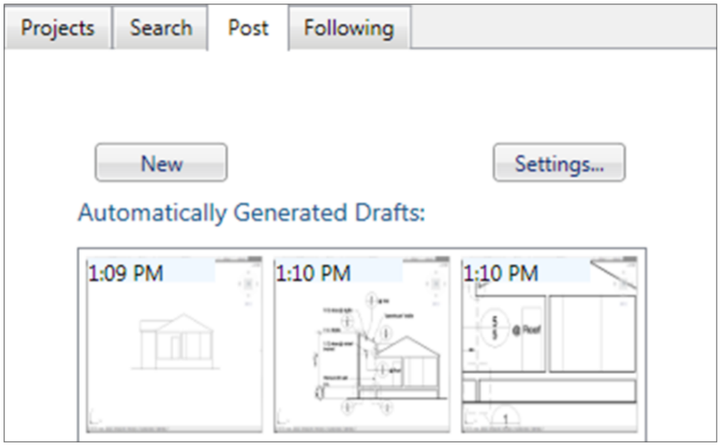 Figure 6. The Post Tab.